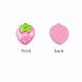 FAZHBARY 90 PCS Pink Resin Strawberry with No Holes Flat Back Small Strawberry Resin Bulk Embellishments for Crafts Crafts Accessories