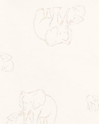 Carter's Baby Unisex Receiving Blankets 4-Pack (Cream Elephant)2