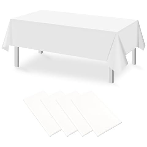 Homcomodar 4PC Waterproof Disposable Table Cloths Cover