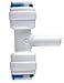 Produktbild Realgoal 1/4" Schlauch X1/4" Stecker X1/4 "fit Push Tube Tee 3 Way Quick Connect Push Rohrverschraubung RO Reverse Osmose Pure-Wasserfiltersystem (Packung mit 5)