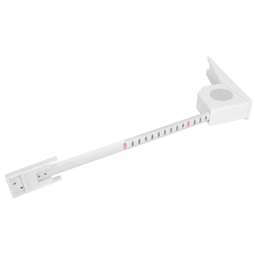 Height Stature Meter 2 Meters Retractable Measure Tape Ruler Metal Measuring Tool with Accurate and Durable Use (White) - Image 3