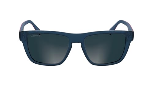 Lunettes de soleil Lacoste L6058S bleu mat pour homme avec verres teintés