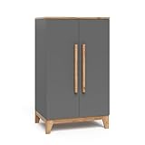 VitaliSpa Kinderkleiderschrank Malia, Grau/Artisan, 70 x 120 cm
