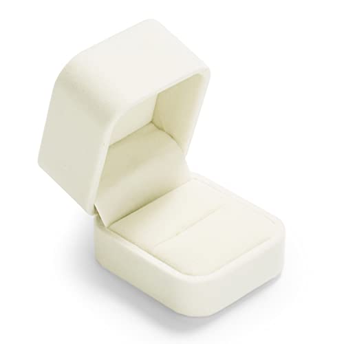 Oirlv Ring Box Wedding Day For Women Velvet Jewelry Box For Engagement Ring Boxes For Proposal