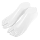 Lurrose Realistisches Fußmodell Aus Kunststoff Weiß Schaufensterfuß Für Socken Und Sandalenpräsentation in Schuhgeschäften Und Fotostudios