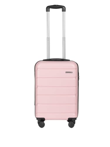 Image of Teakwood 55 CM Unisex Trolley Bag for Travel, Hard Cabin Trolley Large Travel Suitcase Bag, Lock System 360 Degree 8 Rotating Wheels (55 CM, Rose)