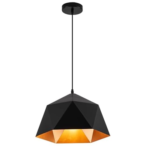ROYAL PEARL Hanging Pendant Light 40W Kitchen Pendant Light fixtures for Office Dining Room Kitchen Living Room Bedroom, Light Pendants for Kitchen Island, Dimmable, 110V, 3000K, 4000k, 6000K Cover