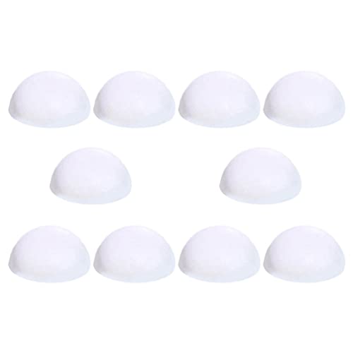 Tomaibaby Wedding Decorations 10 Pieces Foam Half Sphere Half Balls Shapes Christmas Balls Ornaments Art and Craft Supplies for Christmas Tree Tabletop Decoration Wedding Decor