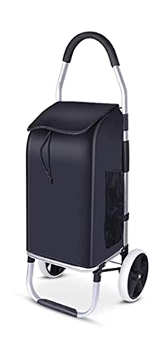 QUANLI Faltbarer Einkaufstrolley, Einkaufswagen mit großer Kapazität, Einkaufstrolley mit extra großer Einkaufstasche…