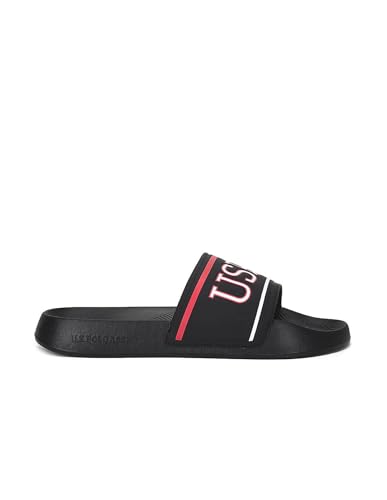 U.S. POLO ASSN. USPA CLOYEE Black Sliders Flip Flops for Men - Image 6
