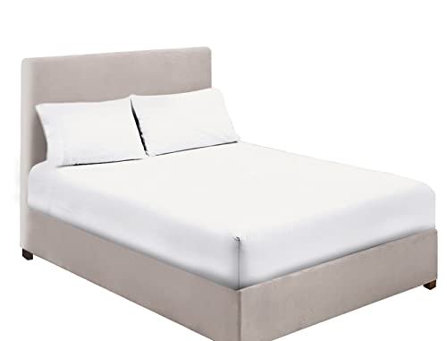 Extra Deep Bedding 100% Extra deep Fitted Sheets 16" 40CM Egyptian Cotton 200TC 15 Colours Single Double King Super King (Double
