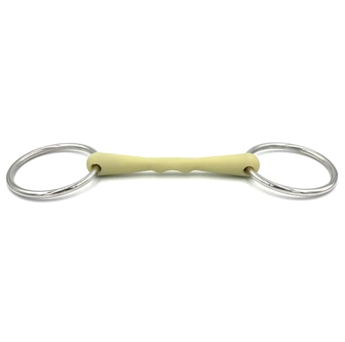 Equine Smile ES0041 Gebiss Wassertrense Stangengebiss mit Flexibel Apfel Apfelgeschmack Material Stange Ringdurchmesser 66 mm Gebissstärke 19 mm (13.5 cm)