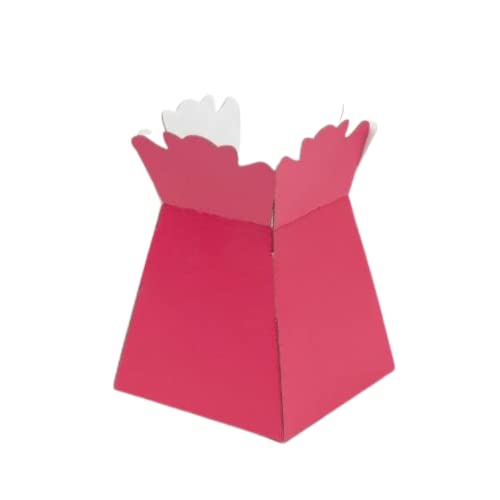 Image of Oasis Pack of 5 | Red | Porto Flower Bouquet Boxes | Premium Cardboard Floral Gift Boxes | Elegant Reusable Packaging for Bouquets, Hampers & Events