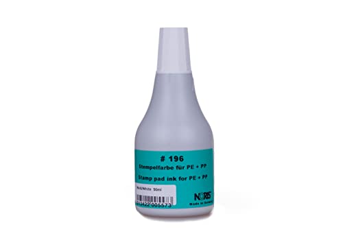 Kunststoff Stempelfarbe - Weiß - Noris #196-50ml