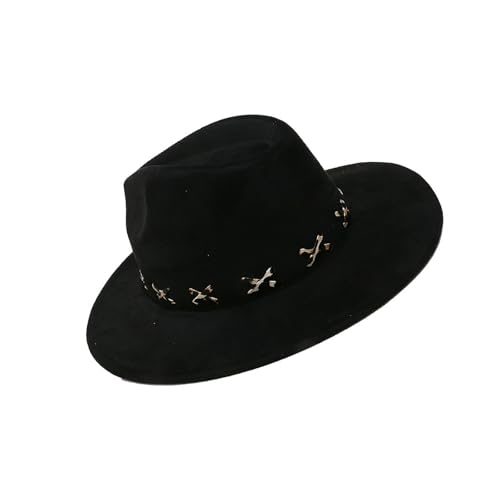 Fcnjsao Fedoras Panama Hat Unique Wide Brimmed for Women Men Photo Props Western for Men Women Unisex Wear