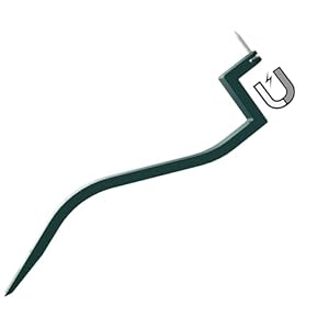 Magnetic Roof Shingle Tool Roof Shingle Removel Tool Heavy Duty Roof Shingle Nail Installer and Puller with Magnetic Nail Slot for Holding Roof Shingles Nail Well during installation （Green）