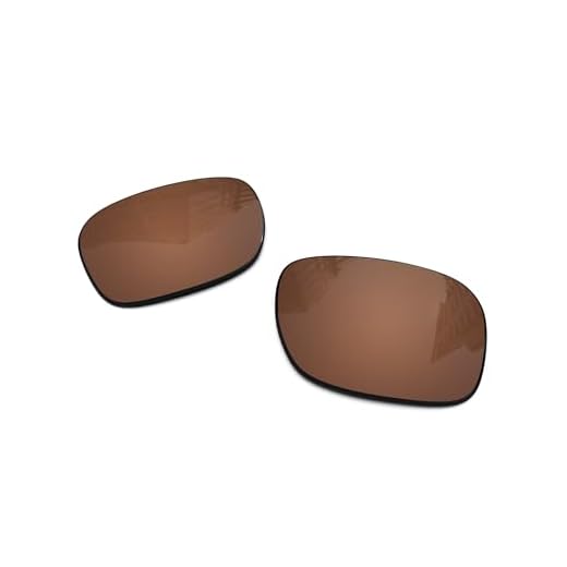 Lentes de reposição polarizadas de 1,6 mm para óculos de sol Oakley Holbrook XL OO9417 59 mm, proteção UV, lentes espelhadas escuras, peças de reparo e kit (marrom âmbar)