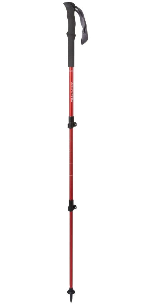 TREKMATES Trekker Lock Walking Pole: Red