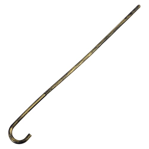 VANZACK Bastón de Plástico Dorado para Fiestas Accesorio de Disfraz Mágico para Adultos Bastón de Baile Estilo Jazz para Cosplay y Teatro
