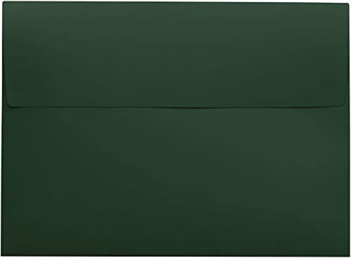 Enveloppes d'invitation opaques vert foncé A1 pour sécuriser vos envois