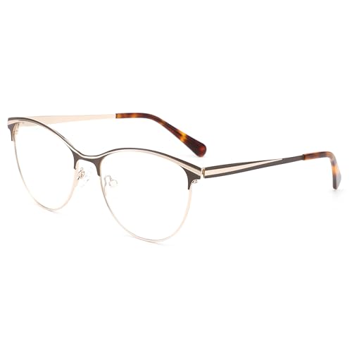 Lunettes œil de chat en acier pour femme aux courbes sculpturales et monture ultra légère