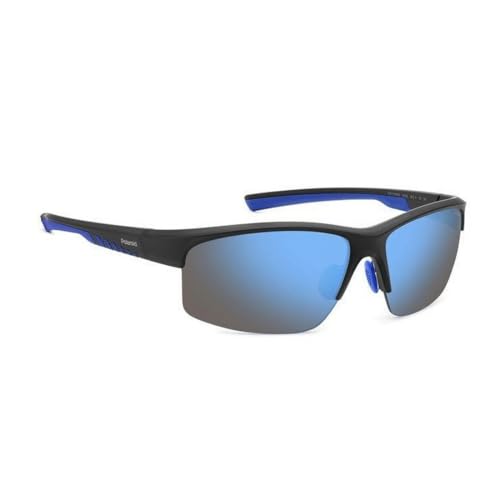 POLAROID PLD 7018/N/S 0VK MATTE BLACK BLUE 68/9/130 MAN Sunglasses