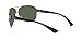 Ray-Ban Mens RB3386 Aviator Sunglasses, Gunmetal/Dark Green, 63 mm