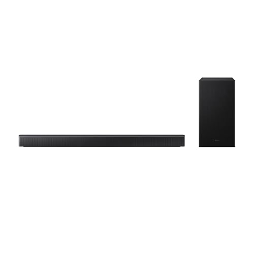 Samsung Soundbar HW-B46CF/ZF Serie B, 3 Speaker, Wireless, Dolby 2ch, Audio a 2.1 Canali, DTS 2ch, Surround Sound Expansion, Voice Enhance Mode, Titan Black, 2025
