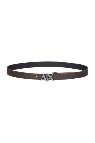 Image of Armani Exchange Men's Gold Buckle Reversible Hinge Belt