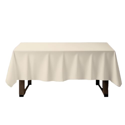 Lista de Manteles - los preferidos. 41 Mosley Mantel Varios Colores para Mesa de Banquetes, Eventos y hogar Rectangular, Cuadrados o Redondos (Marfil, 250 x 150 cm (Rectangular))
