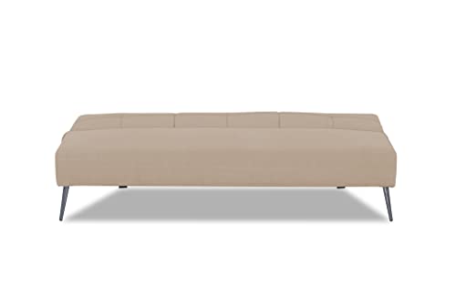 Image of Adorn India Xander 3 Seater Sofa Cum Bed (Beige) (3 Year Warranty)