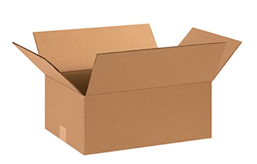 Image of Secure Seal - 15x11x6 Pack of 50 Corrugated Cardboard Packing Shipping Mailing Moving Carton Boxes