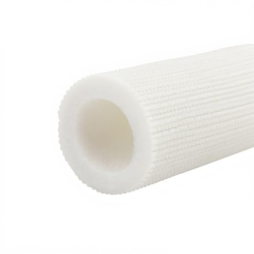 Guaina Isolamento per Tubi de 16/20/25/32mm, Tubo Isolante Schiuma per Tubi dell'Acqua Riscaldamento, Guscio Tubolare Isolato, Flessibile, Antigelo, Termico, Sp 7mm, L 1.5m(bianco,ID 16mm)