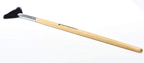 Slofoodgroup - Gilding Fan Brush - Size 2 - Fan Brush For Gold And Silver Application - Fan Style Brush Top For Gold And Silver Projects #TOP4