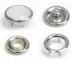 Fashion Group 100 Sets(400 Pieces) - Open-Ring Cap Gripper Grip Prong Metal Snaps No - Sew Button Fasteners - Size 16L(5/16") Silver Button, Snap Fasteners,Environmental Brass