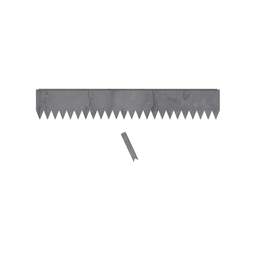 Edge Right - Hammer-in Landscape Edging - 48-inch Strips - 8-inch Depth 1/4-inch Rounded top COR-Ten Steel (1 Pack)