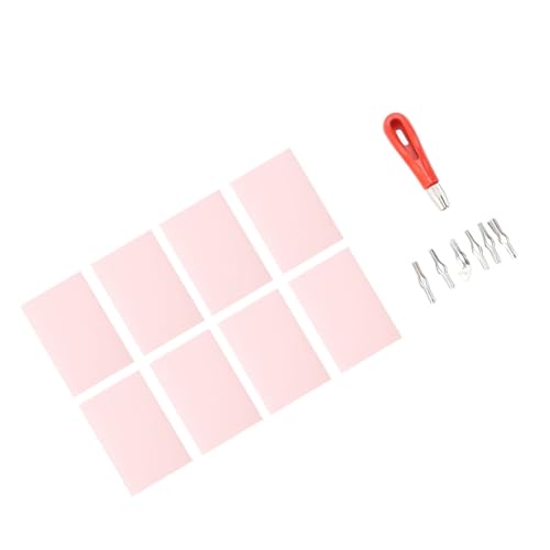 Gravure de tampons kit complet linogravure avec blocs caoutchouc rose et gouges scrapbooking - 3