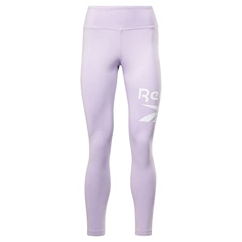 Reebok Logo Identità Leggings, Purple Oasis, Xl Donna