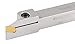 Accusize Industrial Tools 1/2'' Shank Heavy Duty Indexable Grooving/Cut-Off Holder, Nickel Plated, with a Gtn-2 Tin Coated Carbide Insert, 2415-5024