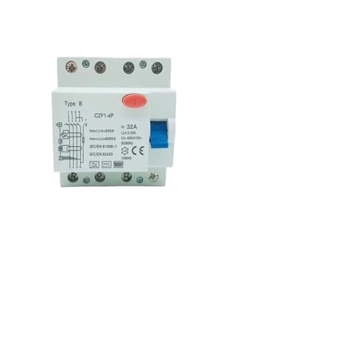 Disjoncteur différentiel CZK6 4P 25A avec sensibilité 300mA anti-déclenchement