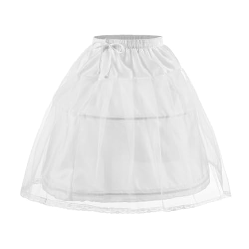 Enagua Lolita para niñas con borde de acero y vuelos Toyvian