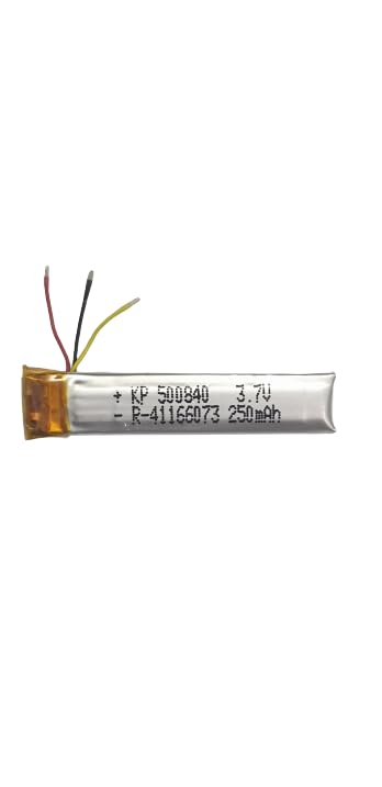 KP 500840 3.7V 250mAh Rechargeable 3 Wire Battery, Compatible/Replacement Battery for OnePlus Neckband, Bluetooth Headset, DIY, Robotics (DB-4)-image-7