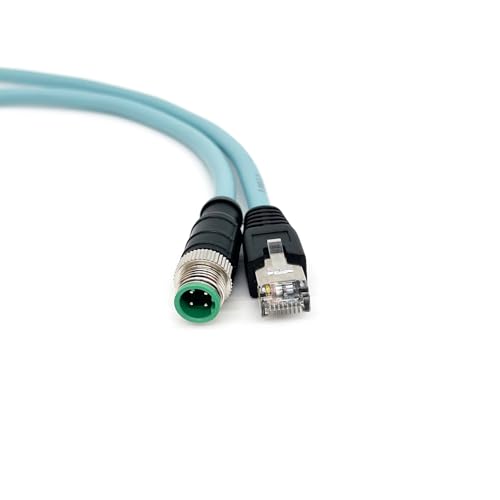 Cable Ethernet Cat5e M12 4Pin a RJ45 1m PVC Industrial miniatura 2
