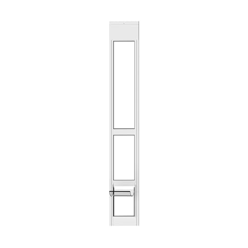 Hakuna Pets White Glass Sliding Pet Door (Medium)