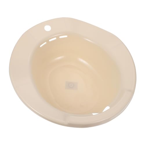 Gogogmee 1pc Bidet Foldable Bath Tub Postpartum Care Kit Toilet Sitz Bath Hemorrhoids Postoperative Care Basin Pumice Stone for Feet Spray Steam Kit Bath Seat Basin Sitz Bath for Pp Beige