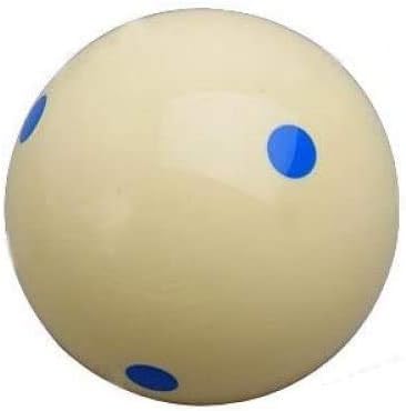 POFET 6 Blue Dots Mandun Large Billiard Practice Training Cue Ball, 5#, 57 millimetri - Image 3
