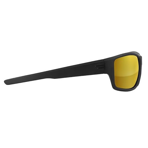 Image of TOROE Performance Eyewear FIELD All Black Sports Polarized Sunglasses w /Hydrophobic Coating Polycarbonate AR Lenses