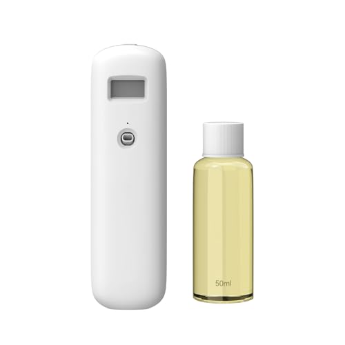 Hijoc Smart Waterless Plug-in Diffuser - Bluetooth App Control for Home, Office & Spa - Covers 500 Sq. Ft - Ultra-Quiet Operation with 50ml Essential Oil - Aromatherapy Diffuser (White)