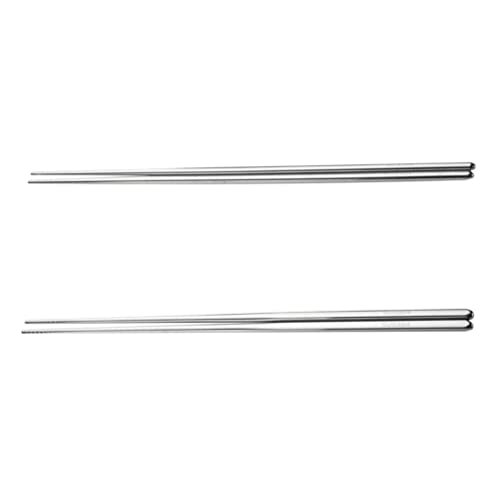 Pair of Extra Long Chopsticks Stainless Steel Non-slip and Non-scalding for Bbq Hot Pot Noodles Suitable for All Ages