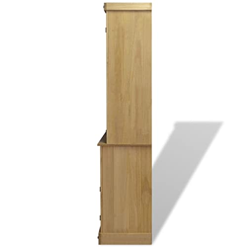 Vidaxl Buffet & Hutch Mexican Pine Corona Range Display Cabinet Unit Bookcase #TOP28